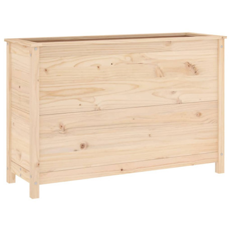 vidaXL Plantenbak verhoogd 119,5x40x78 cm massief grenenhout afbeelding2 - 1