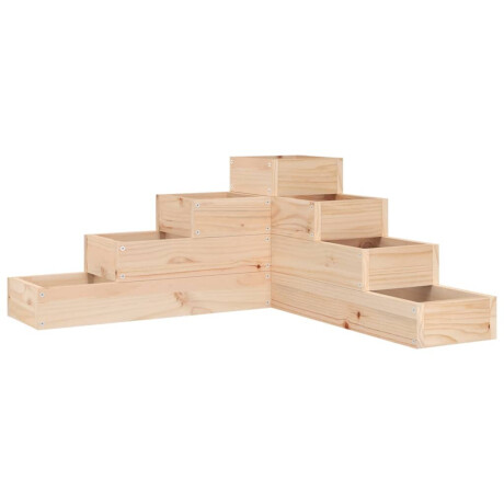 vidaXL Plantenbak 4-laags 80,5x79x36 cm massief grenenhout afbeelding2 - 1