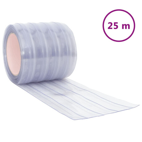 vidaXL Deurgordijn 200x1,6 mm 25 m PVC transparant afbeelding2 - 1