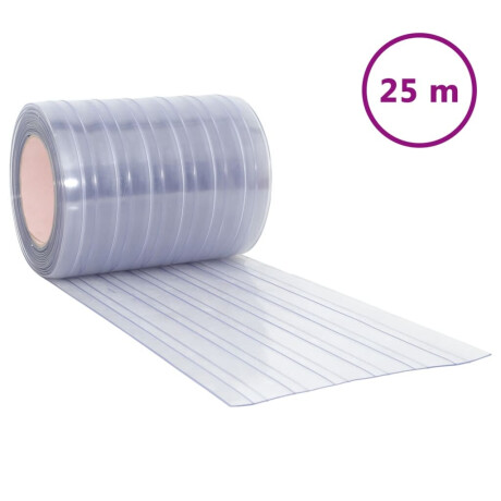 vidaXL Deurgordijn 300x2,6 mm 25 m PVC transparant afbeelding2 - 1