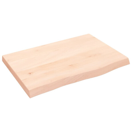 vidaXL Wandschap 60x40x(2-4) cm onbehandeld massief eikenhout afbeelding2 - 1