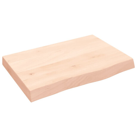 vidaXL Wandschap 60x40x(2-6) cm onbehandeld massief eikenhout afbeelding2 - 1