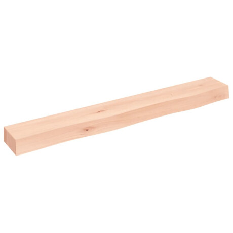 vidaXL Wandschap 80x10x6 cm onbehandeld massief eikenhout afbeelding2 - 1