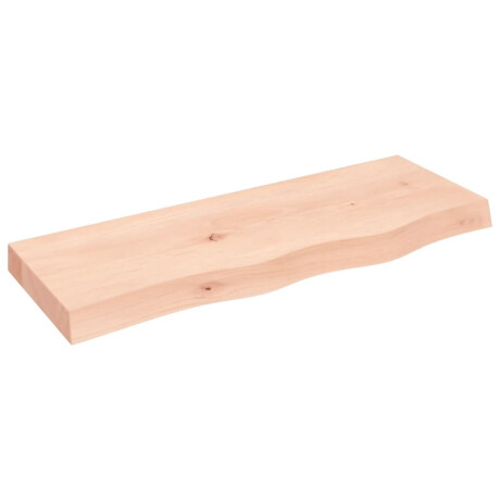 vidaXL Wandschap 80x30x(2-6) cm onbehandeld massief eikenhout afbeelding2 - 1