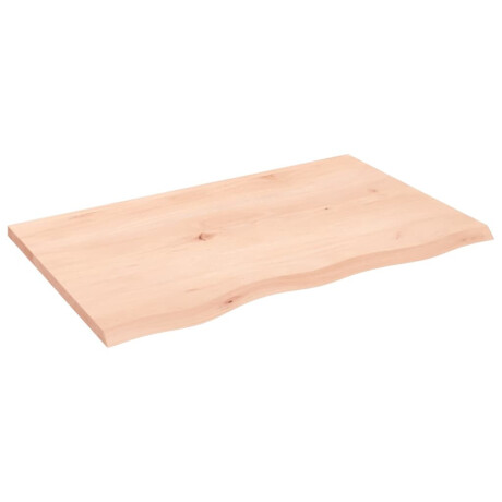 vidaXL Wandschap 80x50x2 cm onbehandeld massief eikenhout afbeelding2 - 1