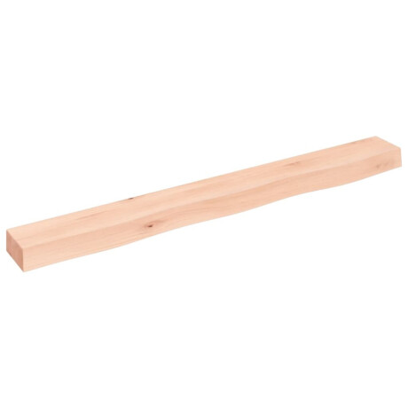 vidaXL Wandschap 100x10x6 cm onbehandeld massief eikenhout afbeelding2 - 1