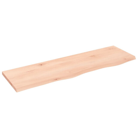 vidaXL Wandschap 100x30x2 cm onbehandeld massief eikenhout afbeelding2 - 1