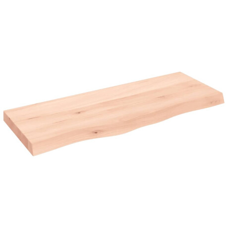 vidaXL Wandschap 100x40x(2-6) cm onbehandeld massief eikenhout afbeelding2 - 1