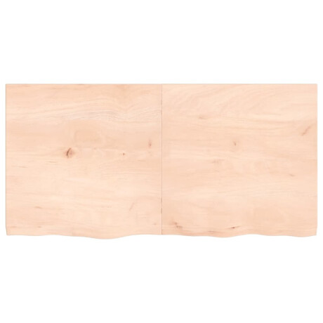 vidaXL Wandschap 120x60x(2-4) cm onbehandeld massief eikenhout afbeelding2 - 1