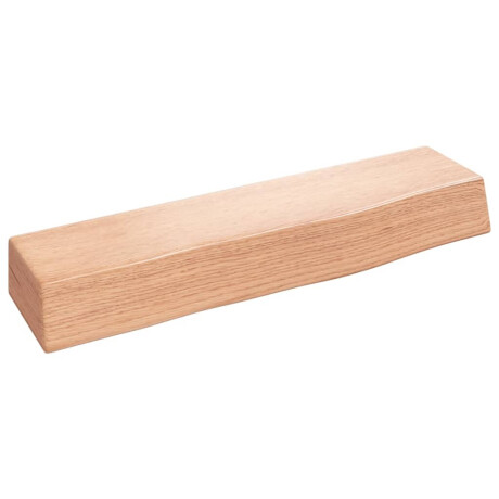 vidaXL Wandschap 40x10x6 cm behandeld massief eikenhout lichtbruin afbeelding2 - 1