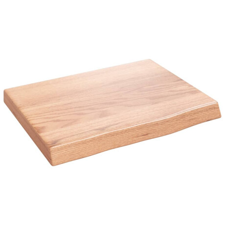 vidaXL Wandschap 40x30x(2-4) cm behandeld massief eikenhout lichtbruin afbeelding2 - 1