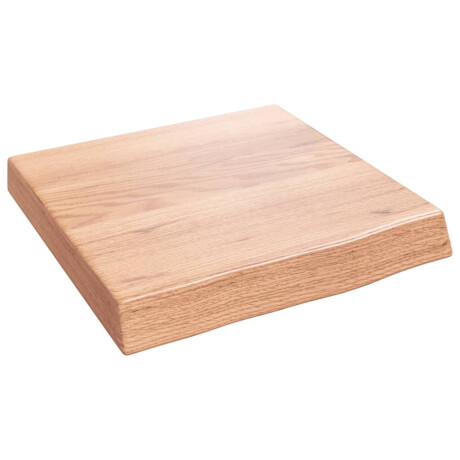 vidaXL Wandschap 40x40x(2-6) cm behandeld massief eikenhout lichtbruin afbeelding2 - 1