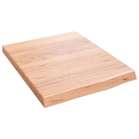 vidaXL Wandschap 40x50x(2-4) cm behandeld massief eikenhout lichtbruin afbeelding2 - 1