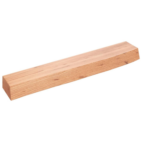 vidaXL Wandschap 60x10x6 cm behandeld massief eikenhout lichtbruin afbeelding2 - 1