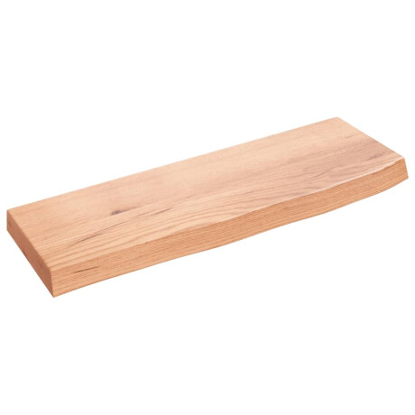 vidaXL Wandschap 60x20x4 cm behandeld massief eikenhout lichtbruin afbeelding2 - 1