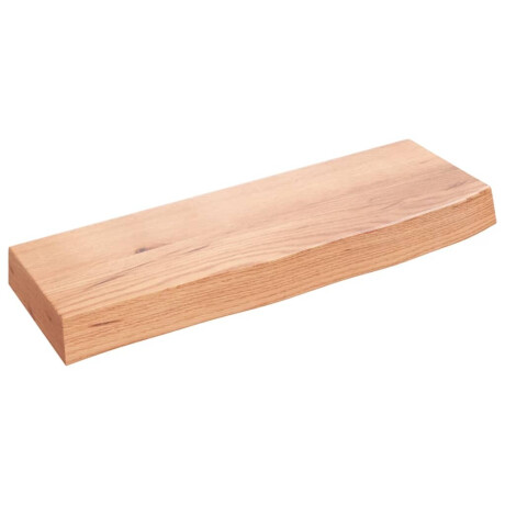 vidaXL Wandschap 60x20x6 cm behandeld massief eikenhout lichtbruin afbeelding2 - 1