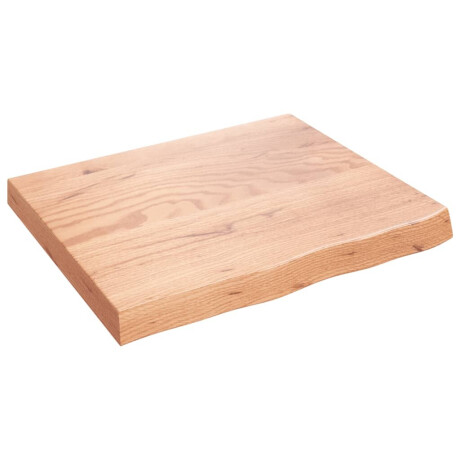 vidaXL Wandschap 60x50x(2-6) cm behandeld massief eikenhout lichtbruin afbeelding2 - 1