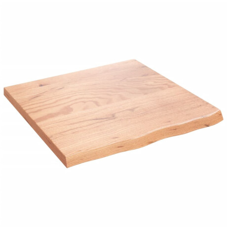vidaXL Wandschap 60x60x(2-4) cm behandeld massief eikenhout lichtbruin afbeelding2 - 1