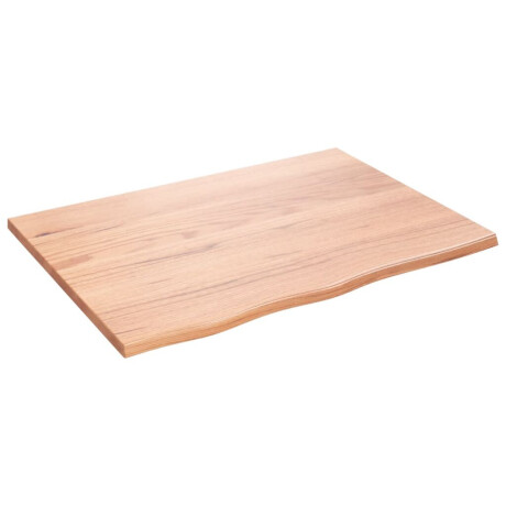 vidaXL Wandschap 80x60x2 cm behandeld massief eikenhout lichtbruin afbeelding2 - 1
