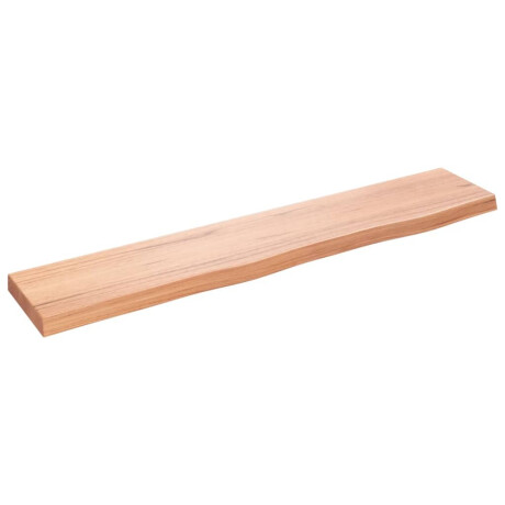 vidaXL Wandschap 100x20x4 cm behandeld massief eikenhout lichtbruin afbeelding2 - 1