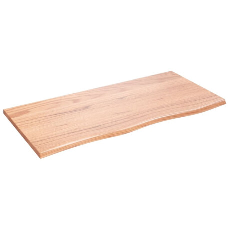 vidaXL Wandschap 100x50x2 cm behandeld massief eikenhout lichtbruin afbeelding2 - 1