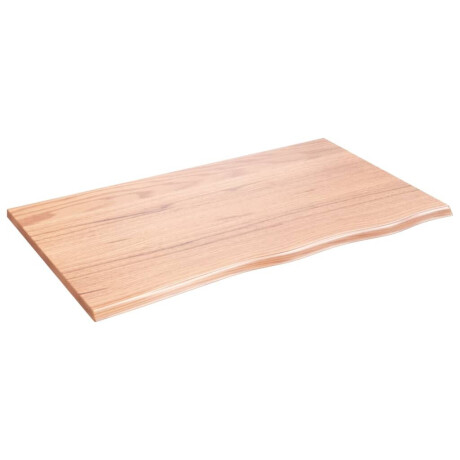 vidaXL Wandschap 100x60x2 cm behandeld massief eikenhout lichtbruin afbeelding2 - 1