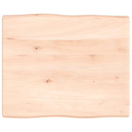 vidaXL Tafelblad natuurlijke rand 60x50x(2-4) cm massief eikenhout afbeelding2 - 1