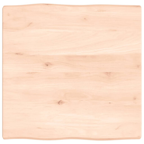 vidaXL Tafelblad natuurlijke rand 60x60x(2-4) cm massief eikenhout afbeelding2 - 1