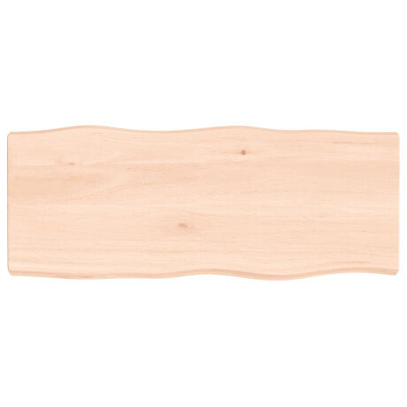 vidaXL Tafelblad natuurlijke rand 100x40x(2-6) cm massief eikenhout afbeelding2 - 1