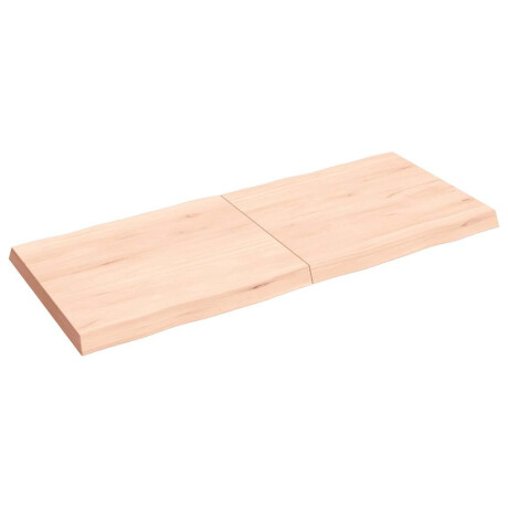 vidaXL Tafelblad natuurlijke rand 140x60x(2-6) cm massief eikenhout afbeelding2 - 1
