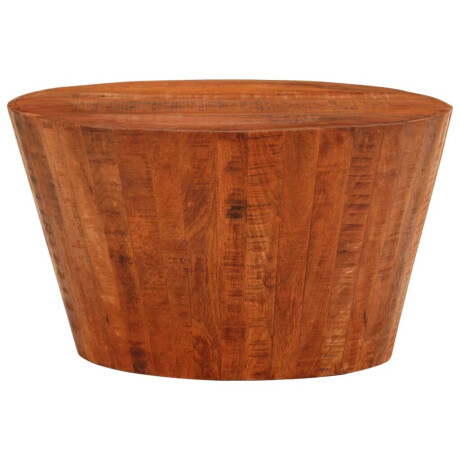 vidaXL Salontafel Ø52x30 cm massief ruw mangohout afbeelding2 - 1