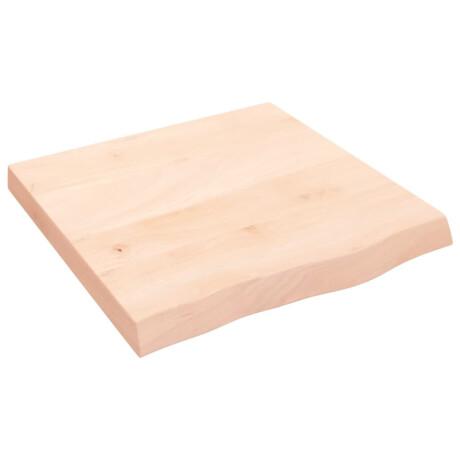 vidaXL Wastafelblad 60x60x(2-6) cm onbehandeld massief hout afbeelding2 - 1