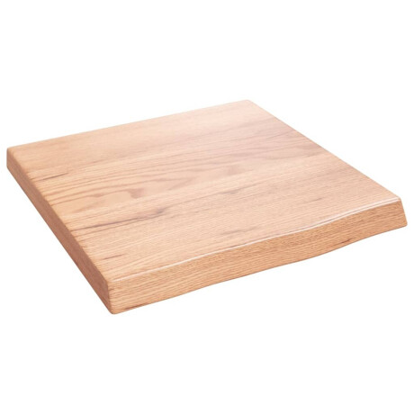 vidaXL Wastafelblad 40x40x(2-4) cm behandeld massief hout lichtbruin afbeelding2 - 1