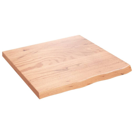vidaXL Wastafelblad 60x60x(2-4) cm behandeld massief hout lichtbruin afbeelding2 - 1