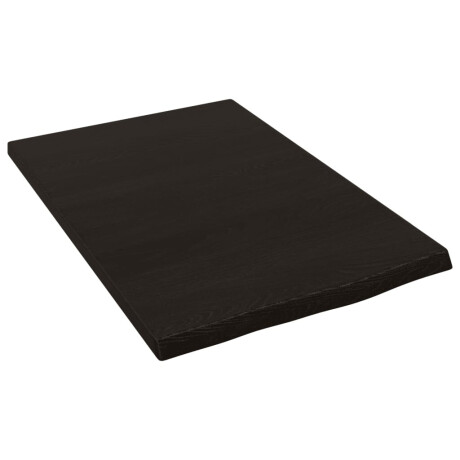 vidaXL Wastafelblad 40x60x2 cm behandeld massief hout donkerbruin afbeelding2 - 1