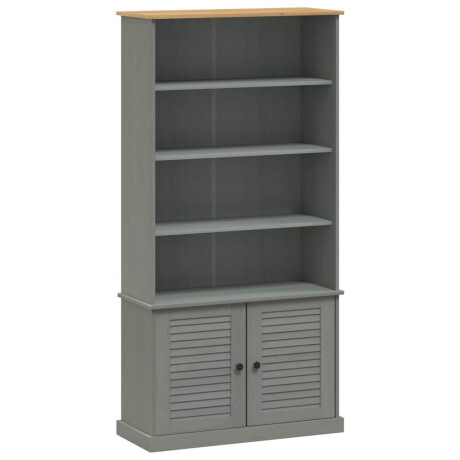 vidaXL Boekenkast VIGO 85x35x170 cm massief grenenhout grijs afbeelding2 - 1