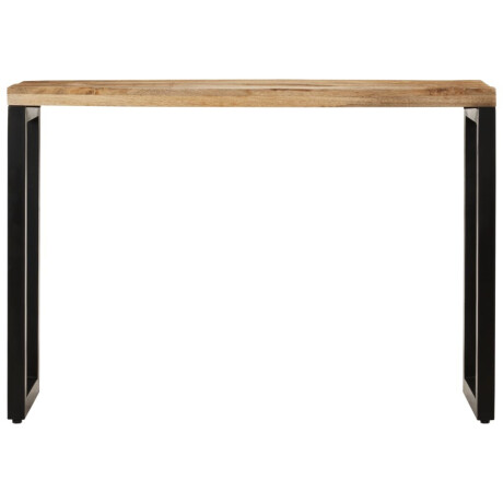 vidaXL Wandtafel 110x35x76 cm massief ruw mangohout afbeelding2 - 1