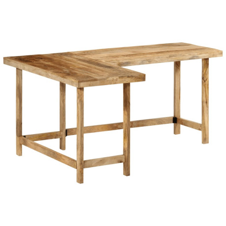 vidaXL Bureau 165x110x75 cm massief mangohout afbeelding2 - 1