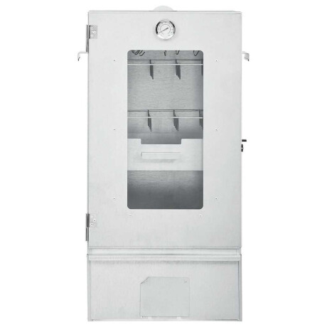 vidaXL BBQ-rookoven met tafel gegalvaniseerd staal afbeelding2 - 1