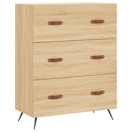 vidaXL Ladekast 69,5x34x90 cm bewerkt hout sonoma eikenkleurig afbeelding2 - 1