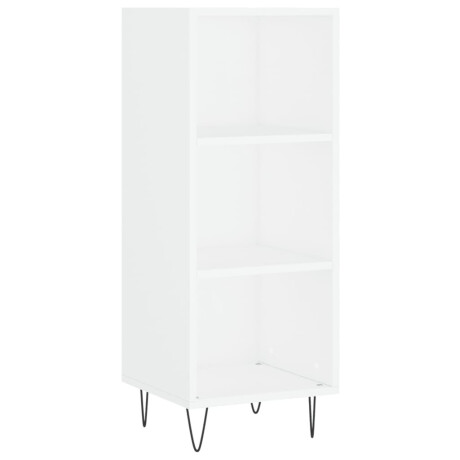 vidaXL Dressoir 34,5x32,5x90 cm bewerkt hout wit afbeelding2 - 1