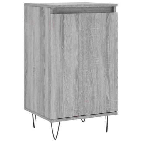 vidaXL Dressoir 40x35x70 cm bewerkt hout grijs sonoma afbeelding2 - 1