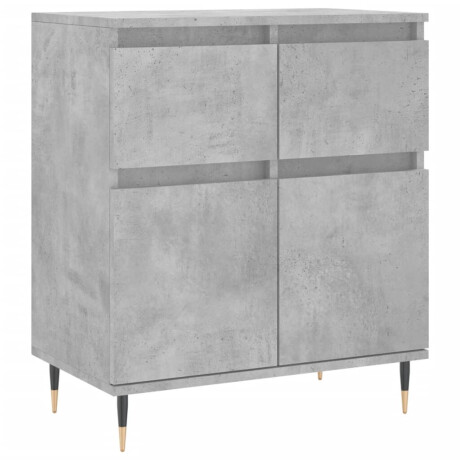 vidaXL Dressoir 60x35x70 cm bewerkt hout betongrijs afbeelding2 - 1