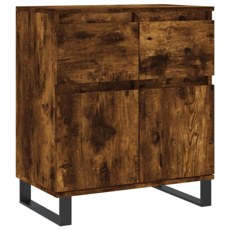 vidaXL Dressoir 60x35x70 cm bewerkt hout gerookt eikenkleurig afbeelding2 - 1