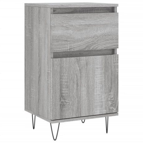 vidaXL Dressoir 40x35x70 cm bewerkt hout grijs sonoma afbeelding2 - 1