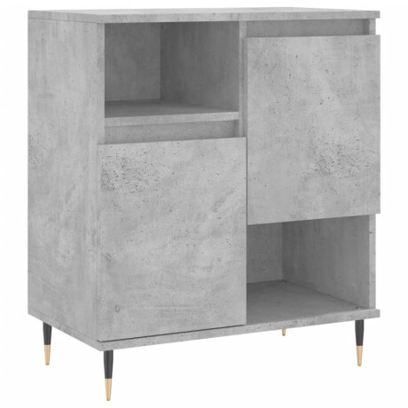 vidaXL Dressoir 60x35x70 cm bewerkt hout betongrijs afbeelding2 - 1
