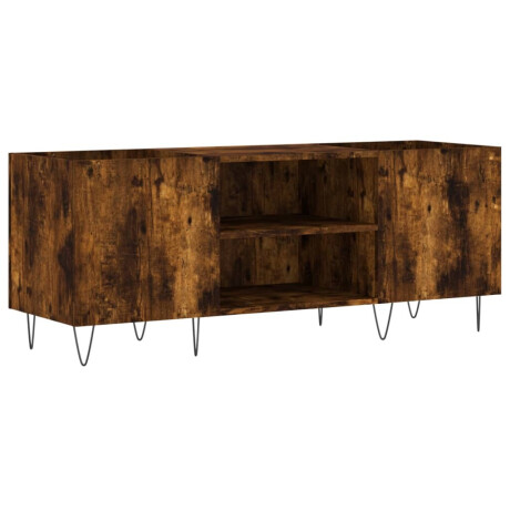 vidaXL Platenkast 121x38x48 cm bewerkt hout gerookt eikenkleurig afbeelding2 - 1