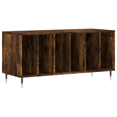 vidaXL Platenkast 100x38x48 cm bewerkt hout gerookt eikenkleurig afbeelding2 - 1