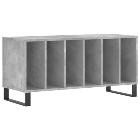 vidaXL Platenkast 100x38x48 cm bewerkt hout betongrijs afbeelding2 - 1