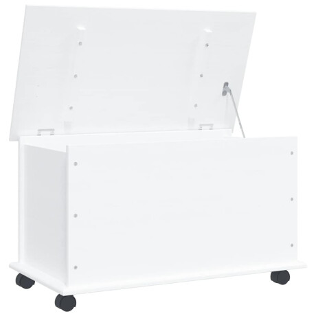 vidaXL Opbergkist met wielen ALTA 73x39,5x43 cm massief grenenhout wit afbeelding2 - 1